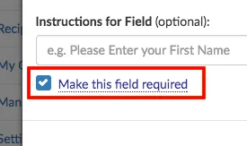make this field required